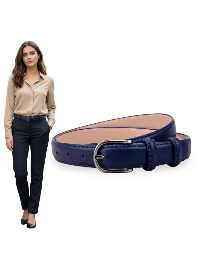 Classic Milano Women's Belt with Gift Box | Faux Leather Ladies Belt for Dresses, Jeans & Gowns | Stylish Womens Belt | Adjustable Girls Belt | Belt for Women with Elegant Buckle - Image 1